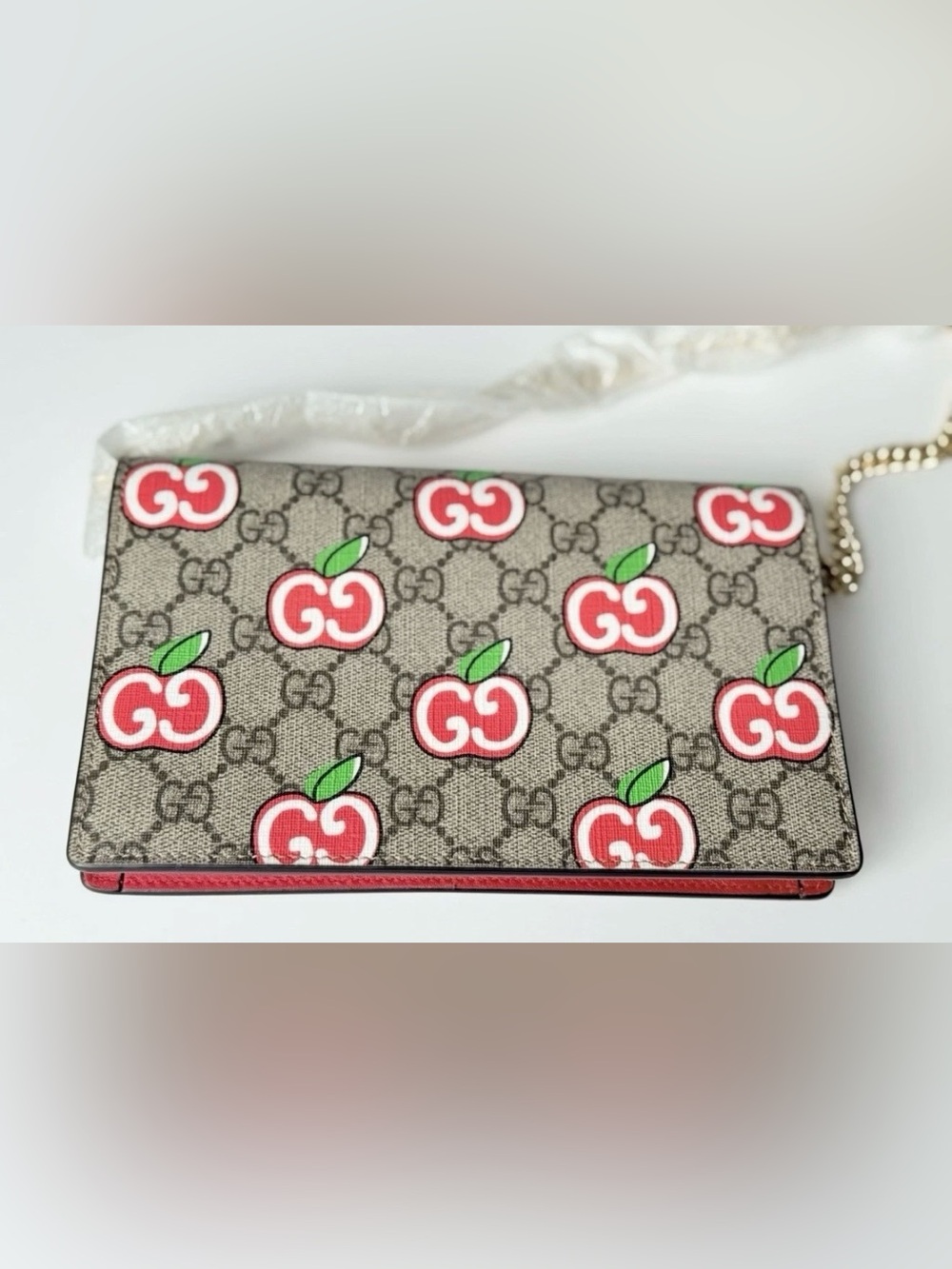 11 left! 15 Spot Quickie! Gucci GG Supreme Apple Print WOC Ltd edition - Picture 4 of 11